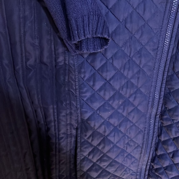 Catherine’s 22 24 quilted front zippered cardigan shacket plus - Picture 4 of 7